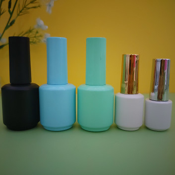 Oem 10 ml 15 ml Mini lakier do paznokci Butelki Kosmetyki Szklany żel UV z pędzlem W magazynie
